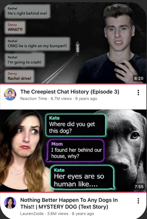 Mystery Dog reaction videos on YouTube: 6.7M and 3.6M views