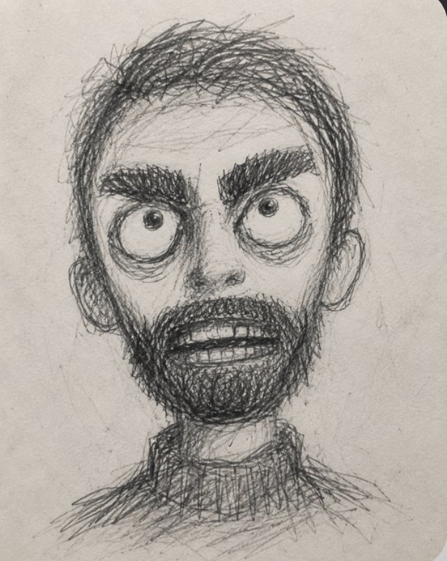 Fan art: pencil sketch of the father